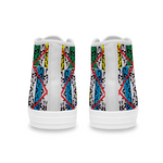 House of Djoser: "Red X" Anti Gun Violence Comfortable Canvas High Top Shoes for Men Women