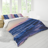 House of Djoser: "Purple Seas" 3 Piece Soft Bedding Set Covers, 104'' x 89'' Home Fashions Queen Size Duvet Cover Pillowcase Quilt