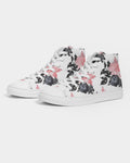 House of Djoser: "Pink Pastoral" Men's Hightop Canvas Shoe