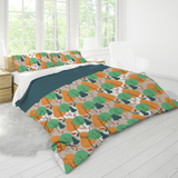 House of Djoser: "Autumn Forest" 3 Piece Soft Bedding Cover Set, 104'' x 89'' Queen Size