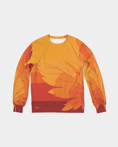 House of Djoser: "Golden Leaf" Men's Classic French Terry Crewneck Pullover