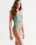 House of Djoser: "Neon Seas" Women's One-Piece Swimsuit