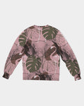 House of Djoser: "Taupe Pink Jungle" Men's Classic French Terry Crewneck Pullover