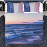 House of Djoser: "Purple Seas" 3 Piece Soft Bedding Set Covers, 104'' x 89'' Home Fashions Queen Size Duvet Cover Pillowcase Quilt