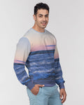 House of Djoser: "Beach Blues" Men's Classic French Terry Crewneck Pullover