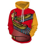 House of Djoser: "MAAT RED" Hoodie with Pockets