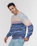 House of Djoser: "Beach Blues" Men's Classic French Terry Crewneck Pullover