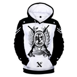 House of Djoser: "Malcolm X School of Revolutionaries" Unisex Thick Plush Hoodie with Pockets