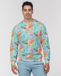 House of Djoser: "Neon Seas" Men's Classic French Terry Crewneck Pullover