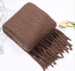 House of Djoser: Winter Scarf Cashmere/Wool Warm Solid Scarves/Wraps